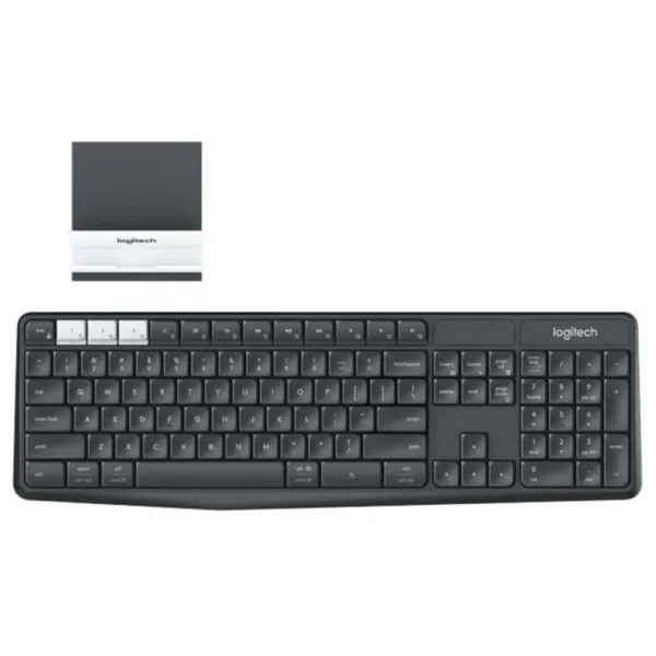 Bàn phím không dây Logitech K375S Màu đen (Bluetooth, Wireless, kết nối đa thiết bị)