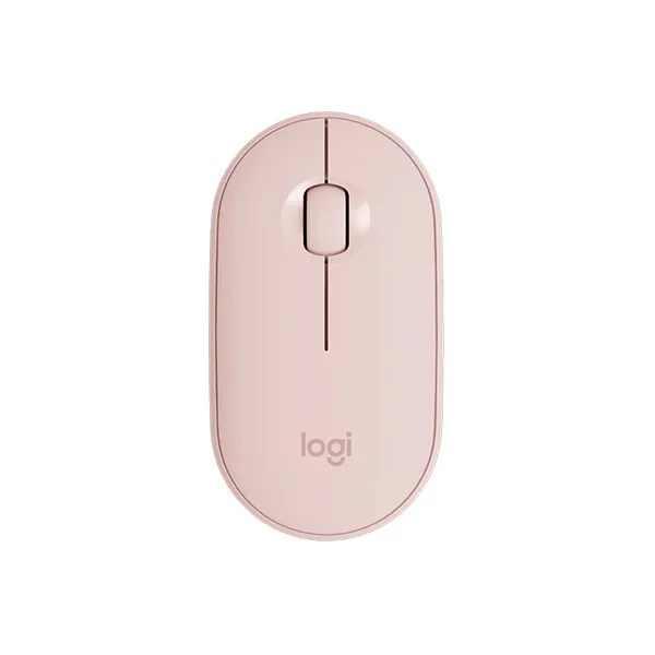 Chuột không dây Logitech Pebble M350 silent Màu hồng (Bluetooth, Wireless)