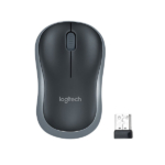 Chuột không dây Logitech Quang M185 (Đen viền xám)