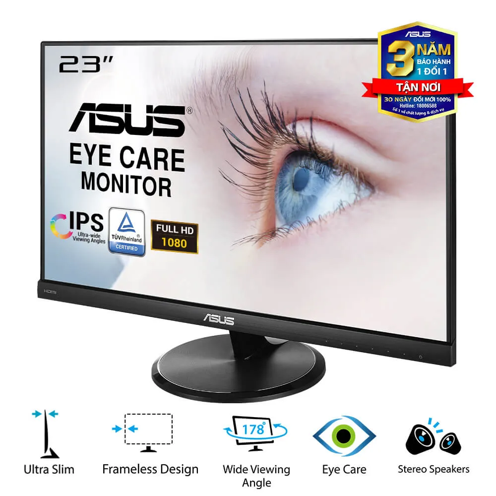 Màn hình Asus VC239H-J (23.0Inch/ Full HD/ 5ms/ 60HZ/ 250cd/m2/ IPS/ Loa)