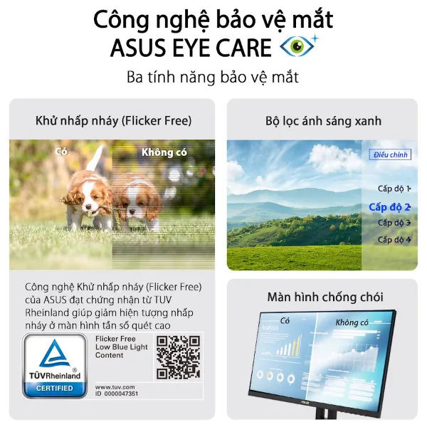 Màn hình Asus VA24ECE (23.8Inch/ Full HD (1920x1080)/ 5ms/ 75HZ/ 250cd/m2/ IPS/ USB Type C)